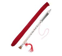 Levemolo Bawu Flute Wind Instrument G Tuning Vertical Blowing Detachable Blue and White Porcelain Color Imitation Wood Traditional for Adults