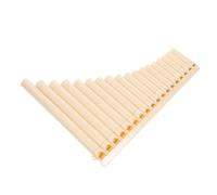 Levemolo Beginner Portable Pan Flute C Key Musical Instrument Lightweight for Educational Use Beige Pipe Environmental Safe Material