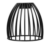 Levemolo Black Wire Birdcage Lampshade Cage Small Light Cover 3.22X3.22X3.14in for Chandelier Pendant Fixture Farmhouse Bedroom Office Ceiling Lamp Holder Guard
