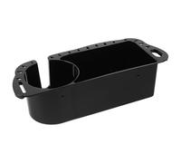 Levemolo Boat Caddy Organizer ABS Black for Leaders and Fishing Gear | Flat design with raised edges, nonslip mat and interior container system, spill proof and salt spray resistant for boating