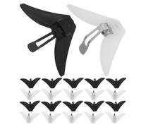 Levemolo Bow Tie Fastener Clips with Stable Clasp Structure Plastic and Metal Material 30pcs and Universal Slider Adjuster for Shirt and Bow Tie for Professional and Business Settings