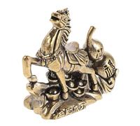 Levemolo Brass Chinese Zodiac Horse Figurine Miniature Metal Statue for Feng Shui Wealth and Career Success Compact Lucky Horse Ornament for Desk Car Dashboard Home Office