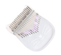 Levemolo Cat Shape Crystal Kalimba Keys Thumb Piano for Beginners Transparent Finger Piano Note Stickers for Boy Girl Family Gatherings Outdoor Fun and Relaxation
