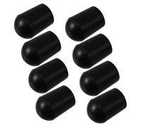 Levemolo Cello Endpin Rubber Stoppers Black Rubber 8pcs Non-slip Endpin Protector Portable Multifunctional Instrument Accessories for Double Bass and Cello for Performance and Playing