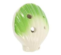 Levemolo Ceramic 6-hole Ocarina for Beginners Cute Shell-shaped Musical Instrument for Indoor Outdoor Play