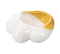 Levemolo Ceramic Hamster Food Bowl Anti-tip Chew-resistant Pet Feeder for Small Animals Including Chinchilla and Rabbit Compact Cute Design for Secure Feeding in Cage