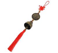 Levemolo Chinese Feng Shui Copper Wind Chime Dragon Ornament, Door Hanging Bell for Wealth and Protection, Traditional Chinese Decor for Home and Garden