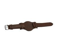 Levemolo Classic Cowhide Leather Watch Strap 16mm Simple Wristband with Easy to Replace Design, Portable and Comfortable for Work or Party Use