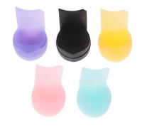 Levemolo Colored Silicone Clarinet Thumb Rest Pads 5pcs Replacement Cushions Long Handle Comfortable Support for Woodwind Instruments
