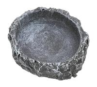 Levemolo Crawling Pet Food Feeder and Water Bowl for Tortoise Snake and Lizard Habitat Reptile Feeding Dish Realistic Design for Easy Serving