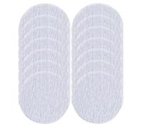 Levemolo Crayon Sanding Pads 20pcs Silver Dry Sandpaper Pads Lightweight Sharpener for Eyebrow Pencils Designed for On-the-go Use and Nail Art