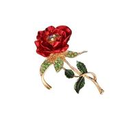Levemolo Creative with Eye-catching Design and Zinc Alloy Material Rose Shaped Breastpin Brooch Pin Unique Costume Props Decoration, for 2024 for Women Cake Decoration and Special