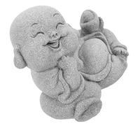 Levemolo Cute Buddha Statue Fish Hideout Meditating Buddha Sculpture for Aquarium and Garden Mandala Monk Ornament for Home Office Fish Tank Decoration