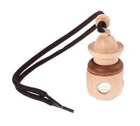 Levemolo Cute Wooden Essential Oil Car Diffuser Hanging Design Portable Pendant Car Air Freshener Diffuser Charming Creative Style Rearview Mirror Decoration