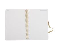 Levemolo Daily Planner A5 Spiral Notebook with Ample Space and Portable Design, Refillable Diary for Study and Work, Elegant Aesthetic Paper Planner for Daily and Weekly Organisation