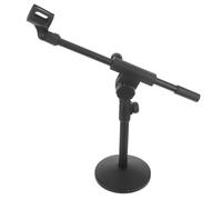 Levemolo Desktop Microphone Stand Adjustable Arm and Weighted Base Recording for Streaming Gaming and Podcasting Portable Tabletop Mic Stand for Use