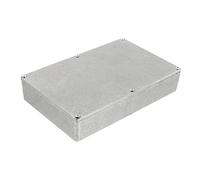Levemolo Diecast Aluminum Guitar Effect Enclosure Box 1590dd Silver Pedal Stomp Case 188x120x38mm Replacement Pedal Board Accessory for Electric Guitar Effects