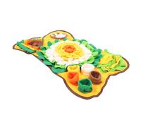 Levemolo Dog Snuffle Mat Interactive Foraging Feeding Cushion Bone-shaped Slow Feeder Mat for Puppies Small Dogs Training and Enrichment Indoor Use