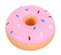 Levemolo Donut-shaped Talking Toys for Small Medium Large Dogs Flexible Latex Chew Ring Toy Tough Interactive Squeaky Puppy