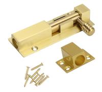 Levemolo Door Security Slide Latch Lock with Built-in Compression Spring Aluminum Alloy Anti-Rust and Sturdy Bolt Lock for Sliding Doors and in Kitchen Or Home