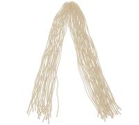 Levemolo Double Ended Dreadlock Extensions Hair Wig for Hip-hop Lovers, White High Temperature Fibre Material, Good Texture, Easy to Put or Take, for Cosplay Events or Going Shopping
