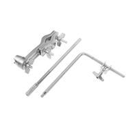 Levemolo Drum Cowbell Mounting Clamp Metal Drum Rack Bracket Leg Attachments for Cowbell Holder Long Rod and Lock for Jazz Drumming Accessories