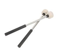 Levemolo Drum Mallets Not Easy to Deform or Break Stainless Steel Handle Felt Head 2pcs Percussion Sticks for Drum Playing Suitable for Professionals and Beginners