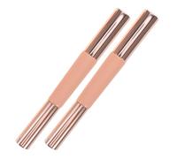 Levemolo Dual Ended Lip Brush Travel-friendly Retractable Length with Cap 2pcs with Silicone Concealer Applicator and Wooden Handle Suitable for Everyday Use and Nail Art, for Sensitive