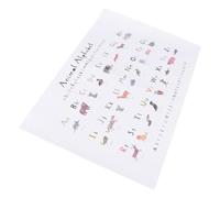 Levemolo Educational Alphabet Wall Hanging Poster for Room, Cartoon ABC Learning Decor, A3 (297x420mm) Early Childhood Bedroom Wall Art