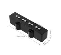 Levemolo Electric Bass Pickup Jb Style Open Coil Ceramic Bottom Bridge Replacement Part String Bass Guitar with High Sensitivity Low-end Enhancement Noise Reduction Easy Installation