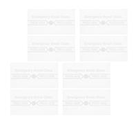 Levemolo Emergency Button Clear Cover 8pcs Break Glass Replacement for Manual Fire Alarm Switch with High Temperature Resistant Glass for Office Building
