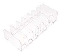 Levemolo Eyeshadow Holder and Compartment Design for Vertical Storage Cosmetic Organizer with Seven Slots Household Cosmetics Organizer to Keep Makeup for Dressers and Countertops