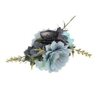 Levemolo Floral Hair Claw Clip with Realistic Daisy and Rose Design Sturdy Construction Back Clip for Easy Styling Elegant Women S Hair Accessory for Casual and Formal Occasions