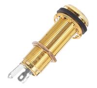 Levemolo Flush Mount Metal Output Socket Jack Plug for Electric Guitar and Bass Accessory with Full-contact Design and Sturdy Metal Construction for Replacing Malfunctioning or Noisy Jacks