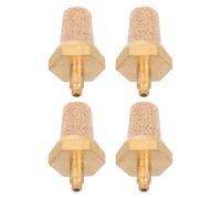 Levemolo Fog Machine Nozzle Filters and Hex Design 4pcs Copper with M5 Male Thread Noise Reduction Mufflers for Stage and Performance Fog Machines