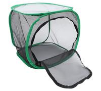 Levemolo Foldable Insect Net Cage with Green Trim, 30x30x30cm Plant Incubator and Butterfly Terrarium for Insect Rearing and Observation in Garden Or Home