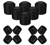Levemolo Foosball Table Rod Caps Black 20pcs End Caps Universal Fit Easy Installation Replacement Accessories for Foosball Machine for Table Soccer