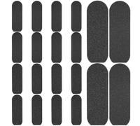 Levemolo Foot File Replacement Pads 20pcs Sandpaper Stick-On Sheets Coarse and Fine Grit for Efficient Dead Skin Removal and Pedicure File Refill