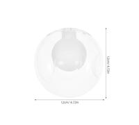 Levemolo Glass Replacement Lamp Shade for Pendant Lights Modern Spherical Lampshade for Ceiling Fixtures Soft Even Lighting for Home and Office and Easy to Maintain