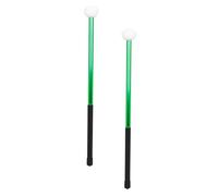 Levemolo Green Felt Head Alloy Drumsticks for Marching Drums, Practical Musical Instrument Percussion Accessories to Relieve Hand Fatigue, for Children and Beginners Practice