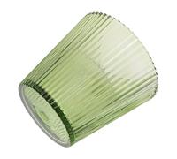 Levemolo Green Glass Lamp Shade Replacement Decorative and Easy Integration 12mm Hole Diameter Artistic Stripe Design Small Vintage Floor Lamp Shade for Living Rooms and Restaurants