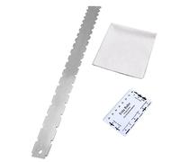 Levemolo Guitar Neck Tool Notched Measuring Ruler for Accurate String Action Height for Electric Acoustic Guitar Maintenance Includes Cleaning Cloth and Fret Rocker
