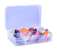 Levemolo Guitar Picks Set 100pcs Electric Guitar Picks Shaped Plastic Plectrums Replacement for Bass Ukulele Comfortable to Play