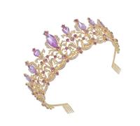 Levemolo Hair Headdress a Bride Accessories for Wedding Elegant Featuring Stylish Rhinestone Crown Made of Zinc Alloy Three-dimensional Modeling and Compact Design, Bridal Dress