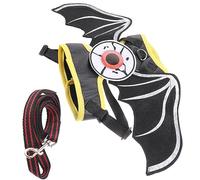 Levemolo Halloween Bat Wings Cat and Leash Set Escape-proof Cat for Pet Walking Supplies