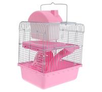 Levemolo Hamster Cage Double Layer Small Castle Luxury Hideout Nest for Pets Fun Play Spot and Cozy Home for Dwarf Hamsters Gerbils and Small Animals