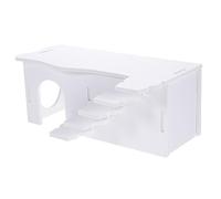 Levemolo Hamster House Ladder for Small Pets Featuring Two-story Hideout Design Material Cozy Sleeping Area As Hamster Hideout Guinea Pig Toy for Creating An Engaging Habitat