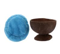 Levemolo Hamster Nest Squirrel Coconut Shell Nest Portable Pet Habitat for Hamster Resting Place in Cage Home