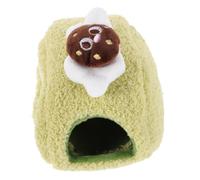 Levemolo Hamster Winter Bed Roll Shape Cotton Hideout House for Sleep | Light Green, Comfortable and Warm, Multi-functional, Wellcrafted, Easy to Clean, for Hamster and Small Animal