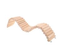 Levemolo Hamster Wooden Climbing Ladder Bridge Versatile Suspension Toy for Small Pets Safe Natural Design for Chinchillas Mice Gerbils and Other Animals